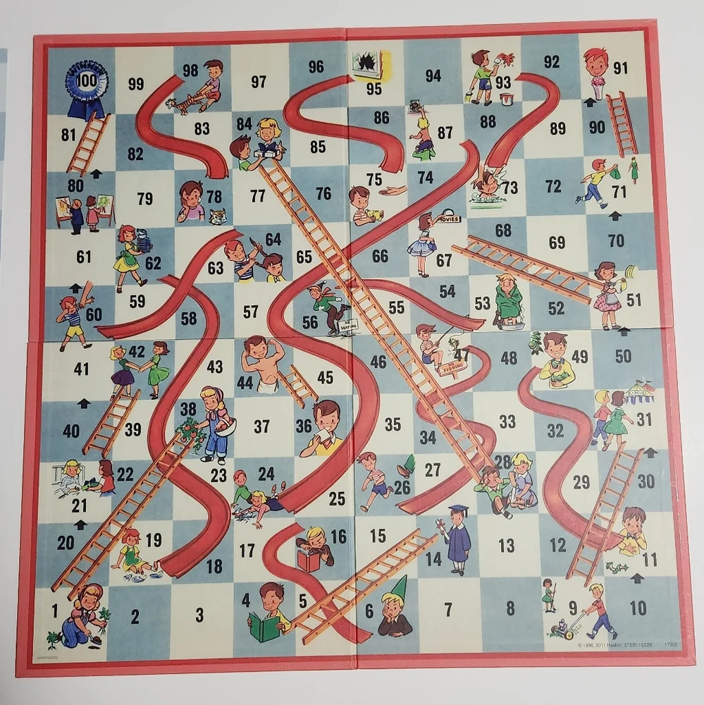 Chutes and Ladders Board Game Nostalgia "1956" Edition - Picture 8 of 12